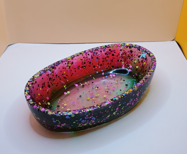 Futter + Wasser Schale Oval 1 – Unikat