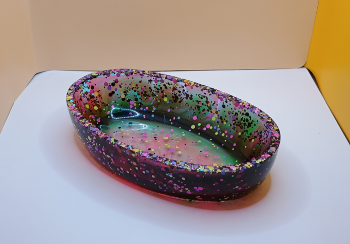 Futter + Wasser Schale Oval 1 – Unikat