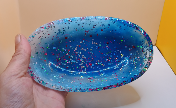 Futter + Wasser Schale Oval 1 – Unikat