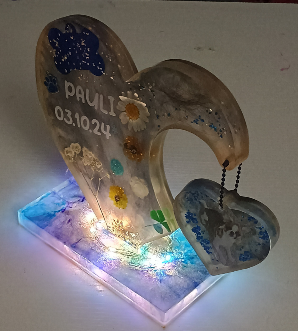 Foto Unikat Doppel Fotoherz GROSS – LED