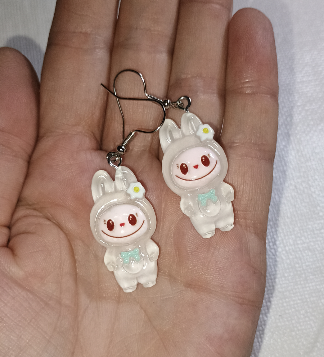 Handmade Ohrringe - Kaninchen Labubu Monster - Hello Kitty - Stitch