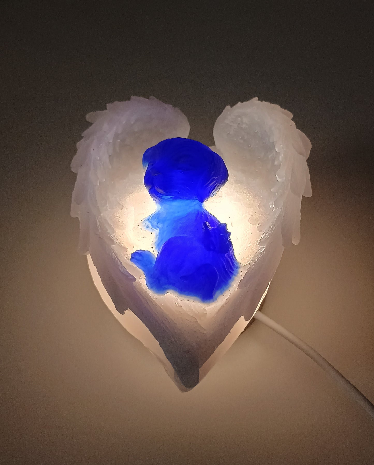 LED Lampe - Hunde Engel Unikat