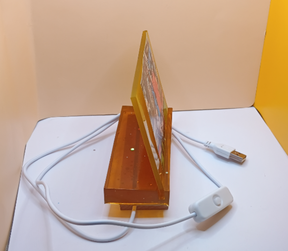 LED Fotorahmen Rechteck – Unikat