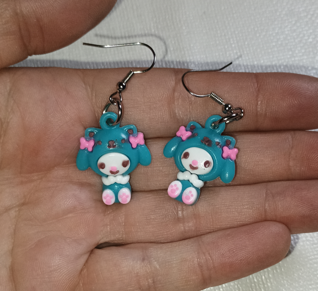 Handmade Ohrringe - Kaninchen Labubu Monster - Hello Kitty - Stitch
