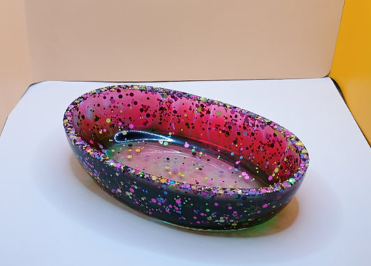 Futter + Wasser Schale Oval 1 – Unikat