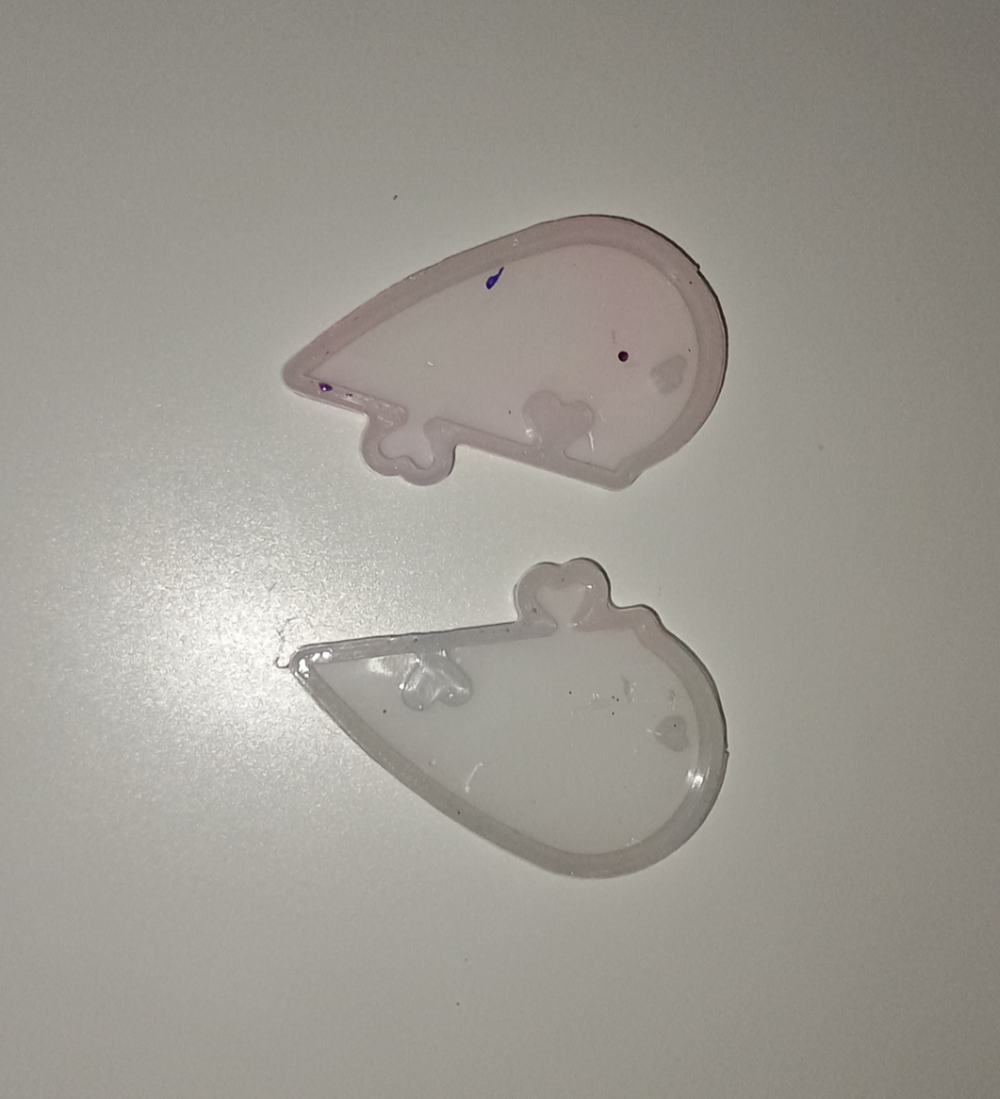 Silikon Form Herz Ketten Set