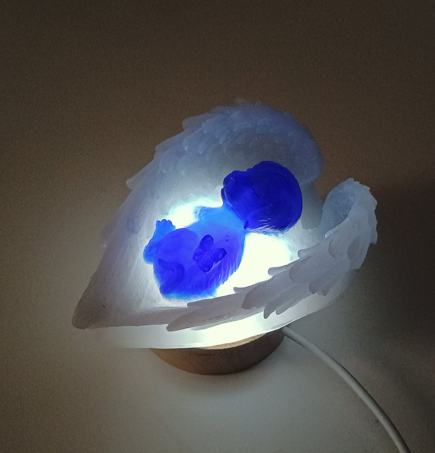 LED Lampe - Hunde Engel Unikat