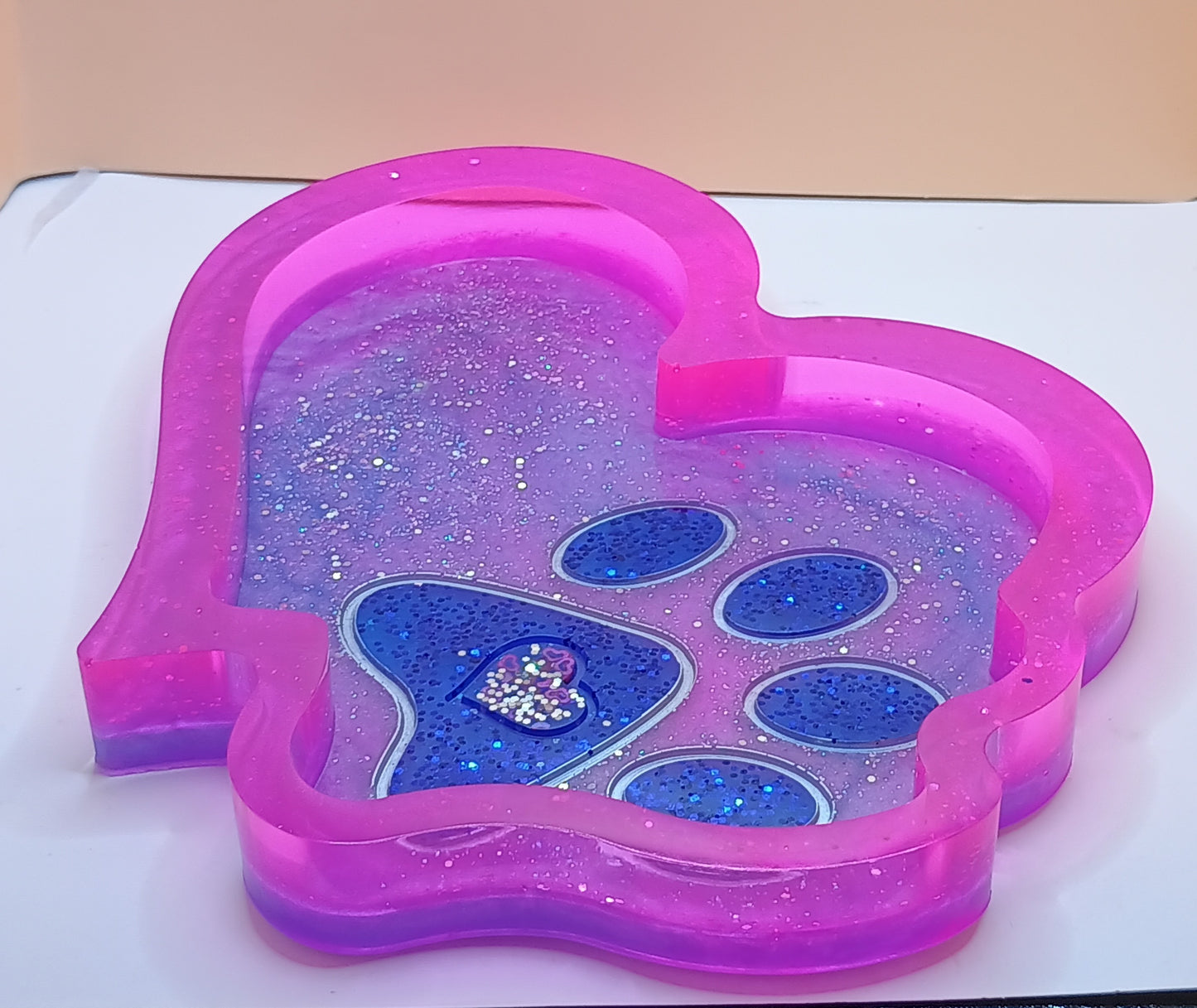 Futterschale Herz-Pfote Unikat XL