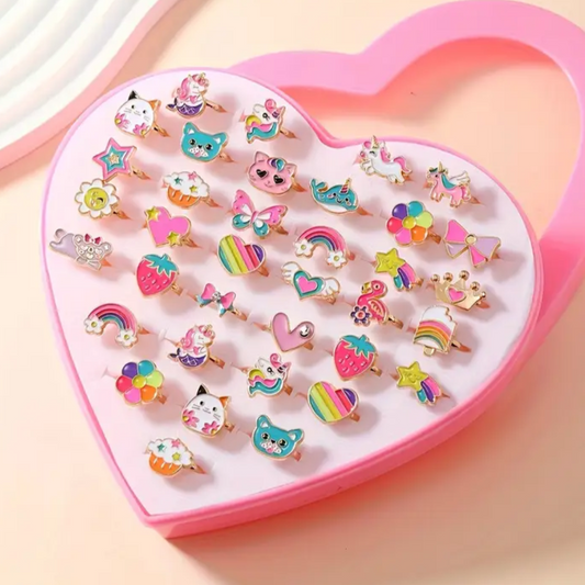 Schmuck Ringe - Einhorn - Katze - Regenbogen