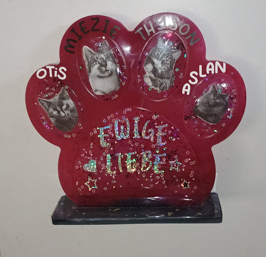 Tier Pfote Fotorahmen Unikat