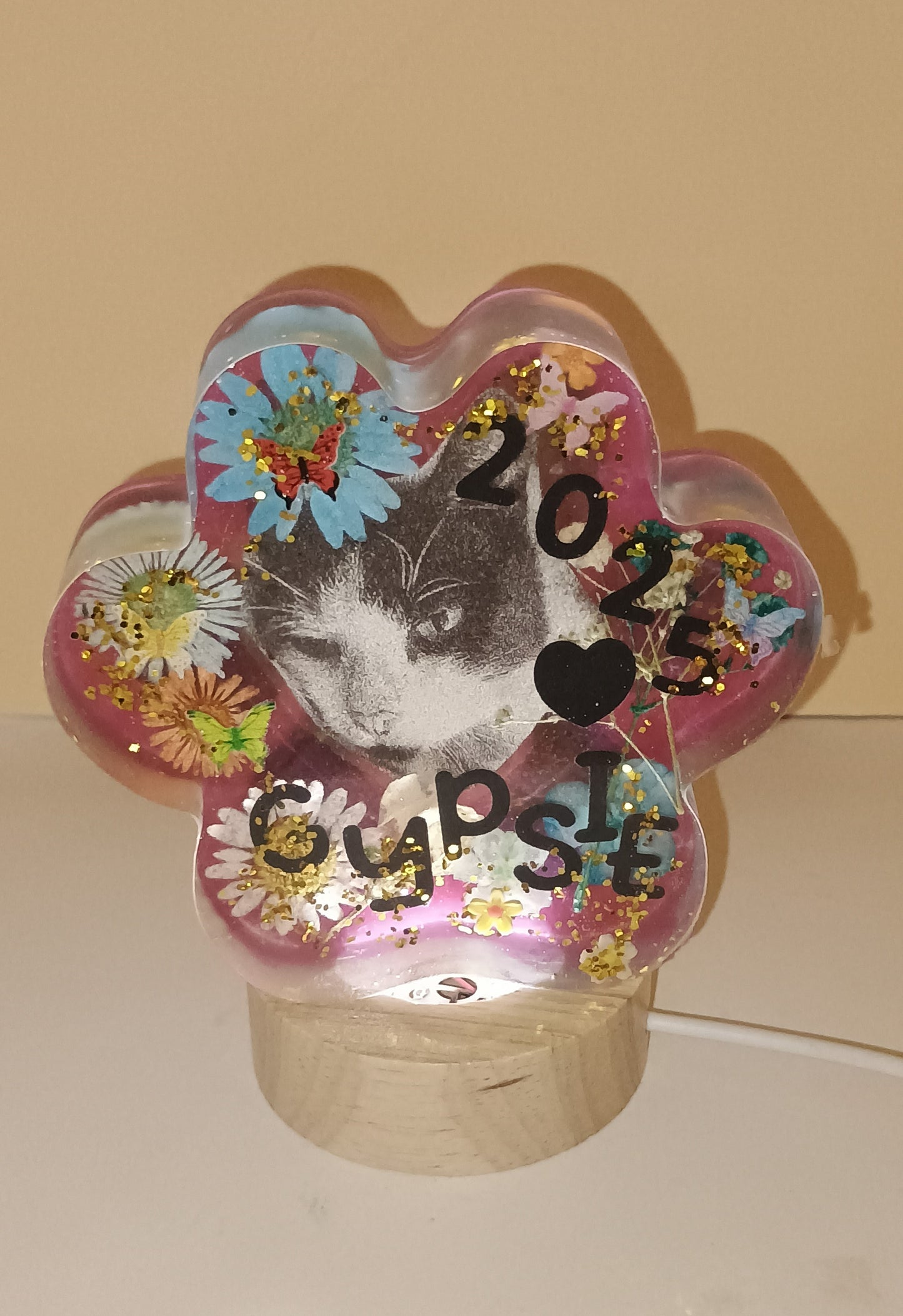 Tier Pfote LED Lampe