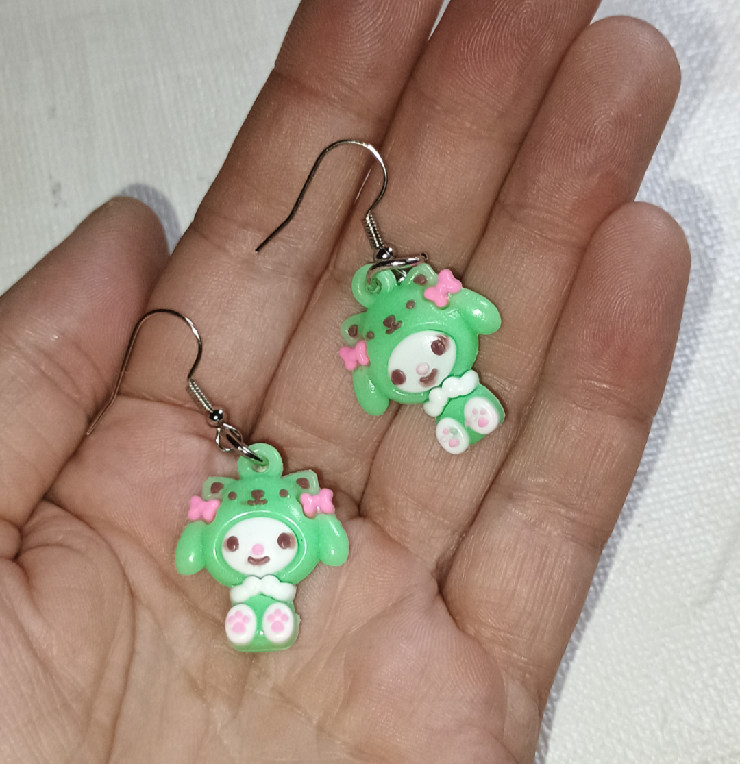 Handmade Ohrringe - Kaninchen Labubu Monster - Hello Kitty - Stitch