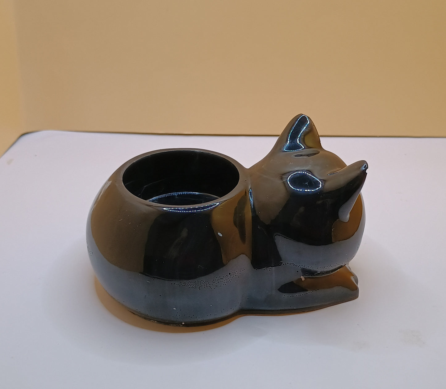 Teelichthalter Katze Unikat