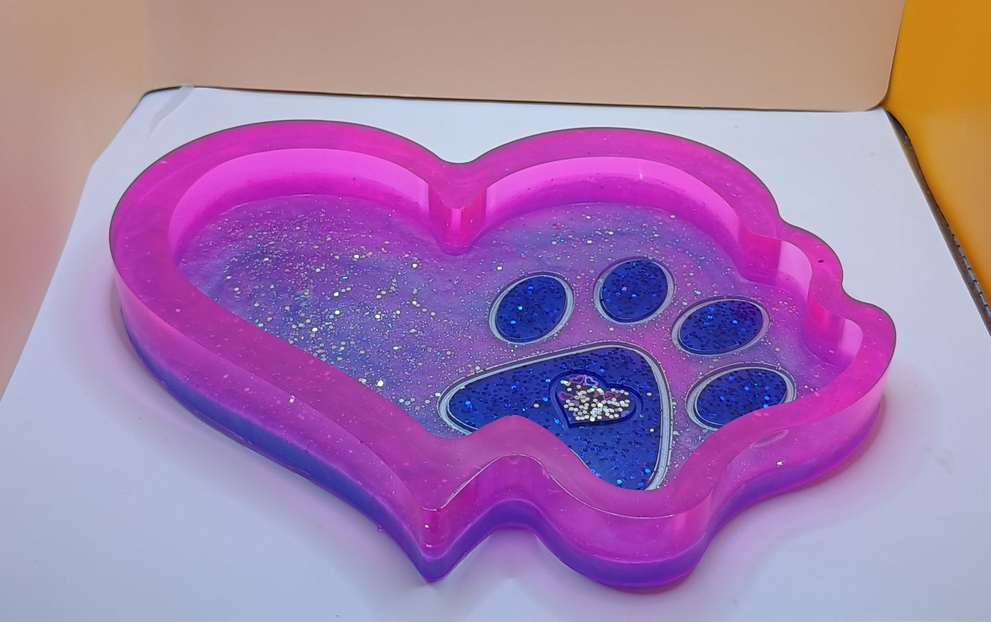 Futterschale Herz-Pfote Unikat XL