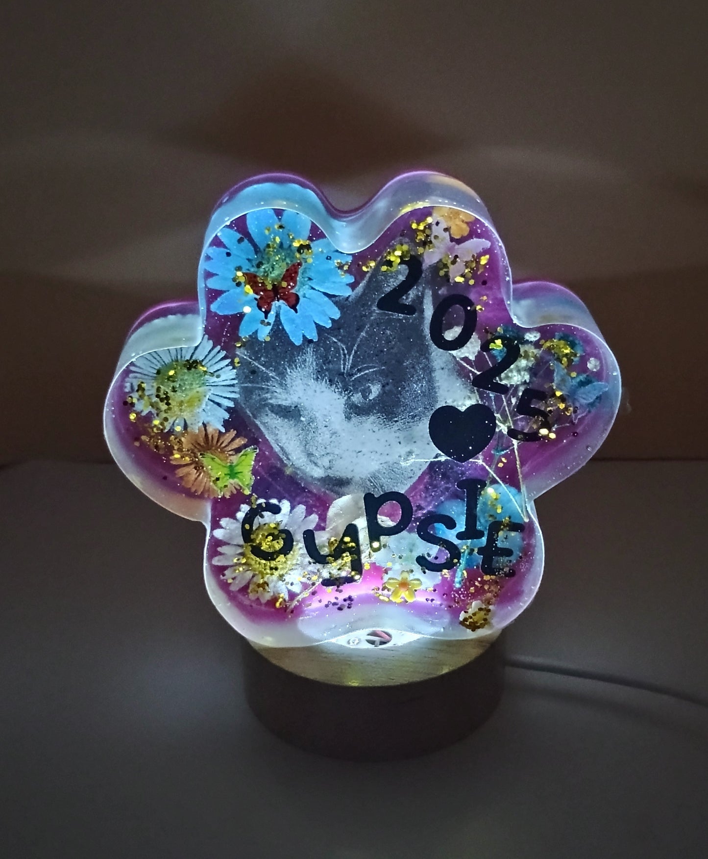 Tier Pfote LED Lampe