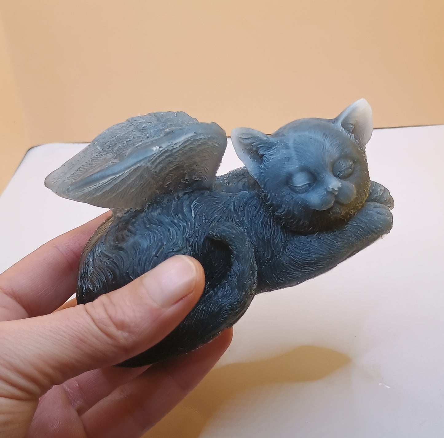 Katzen Engel Figur